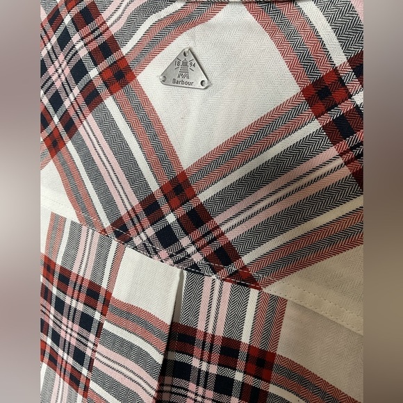 Barbour Bethwin Cloud Check Plaid Button Front Shirt, NWT - Picture 11 of 14